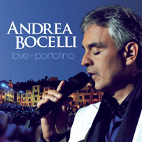Copertina del doppio cd e dvd Love in Portofino di Bocelli 2013
